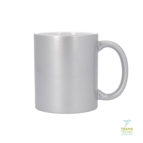 Taza plateada