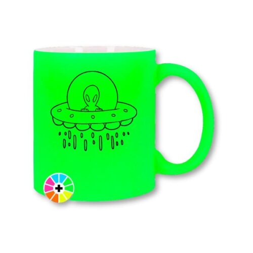 Taza fosforita verde